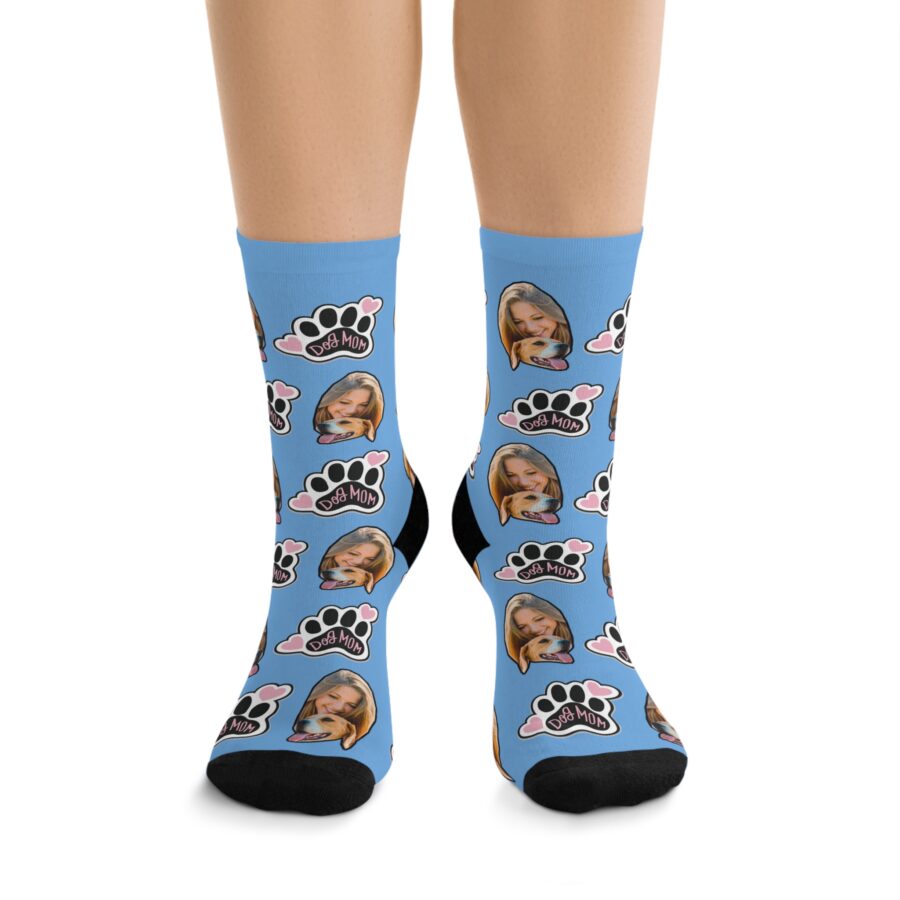 Calcetines divertidos para mujer con texto en inglés «My Dog Thinks I'm  Cool», divertidos y novedosos estampados para amantes, Azul